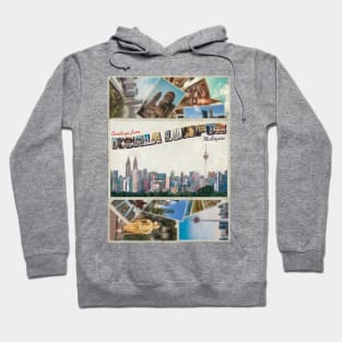 Greetings from Kuala Lumpur in Malaysia Vintage style retro souvenir Hoodie